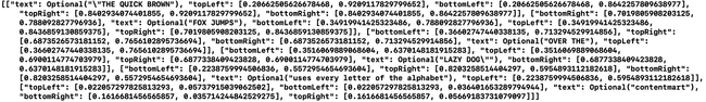 ios text detection results